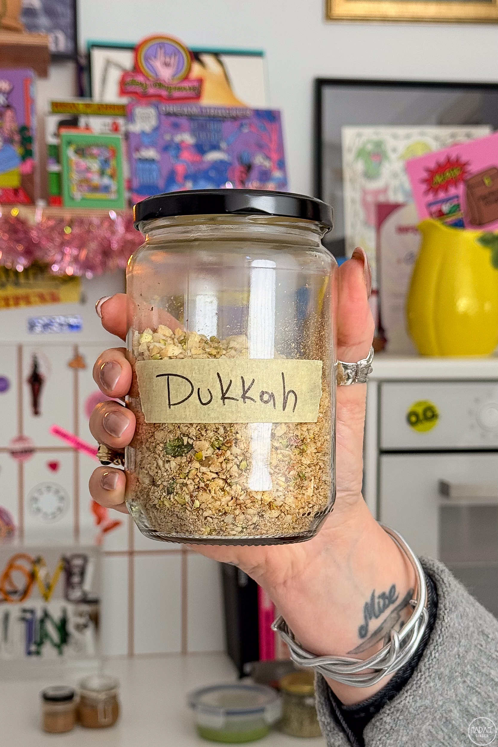 Dukkah Μείγμα μπαχαρικών από την Αίγυπτο με ξηρούς καρπούς