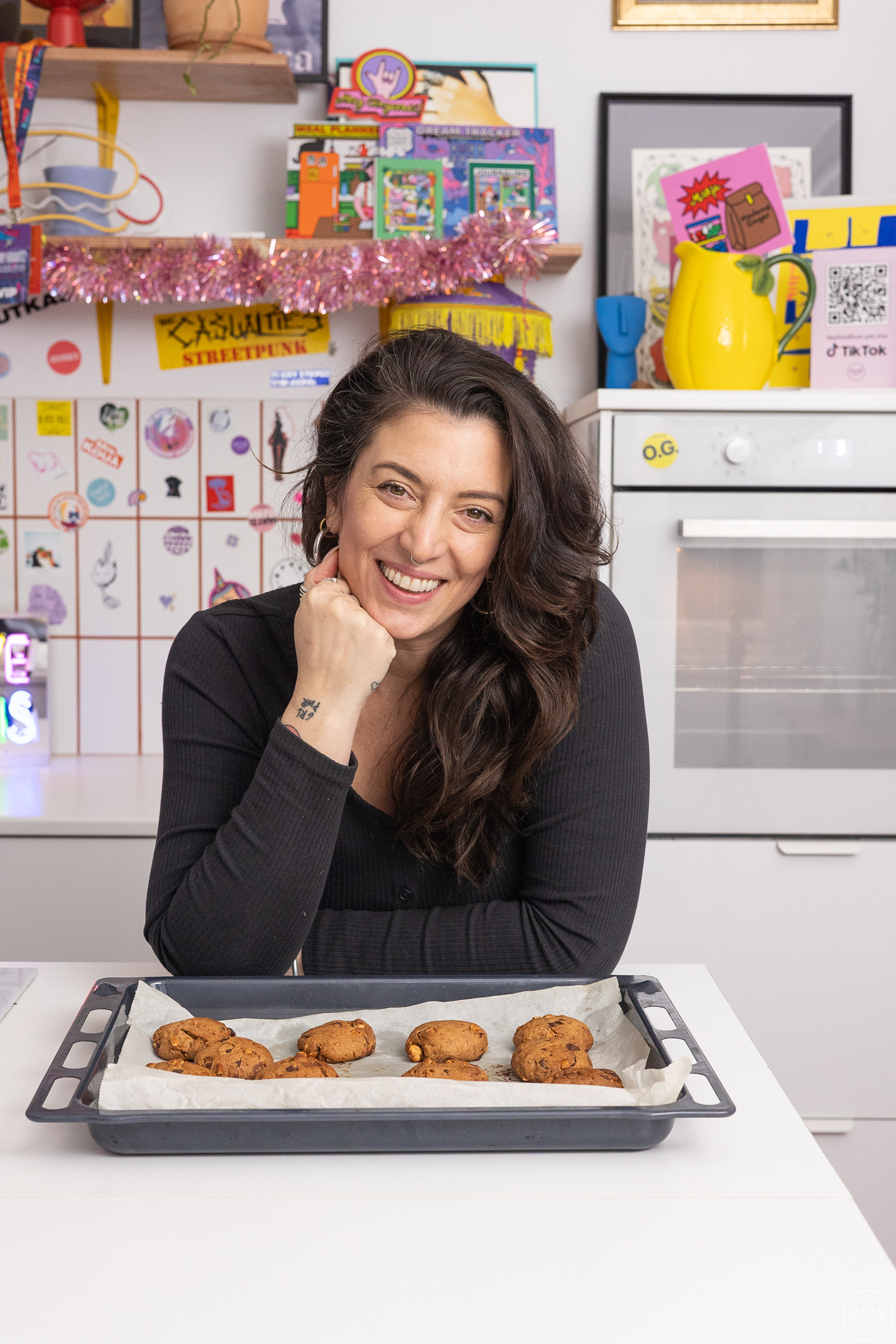 Soft cookies χωρίς ζάχαρη με γέμιση φουντουκοβούτυρο!