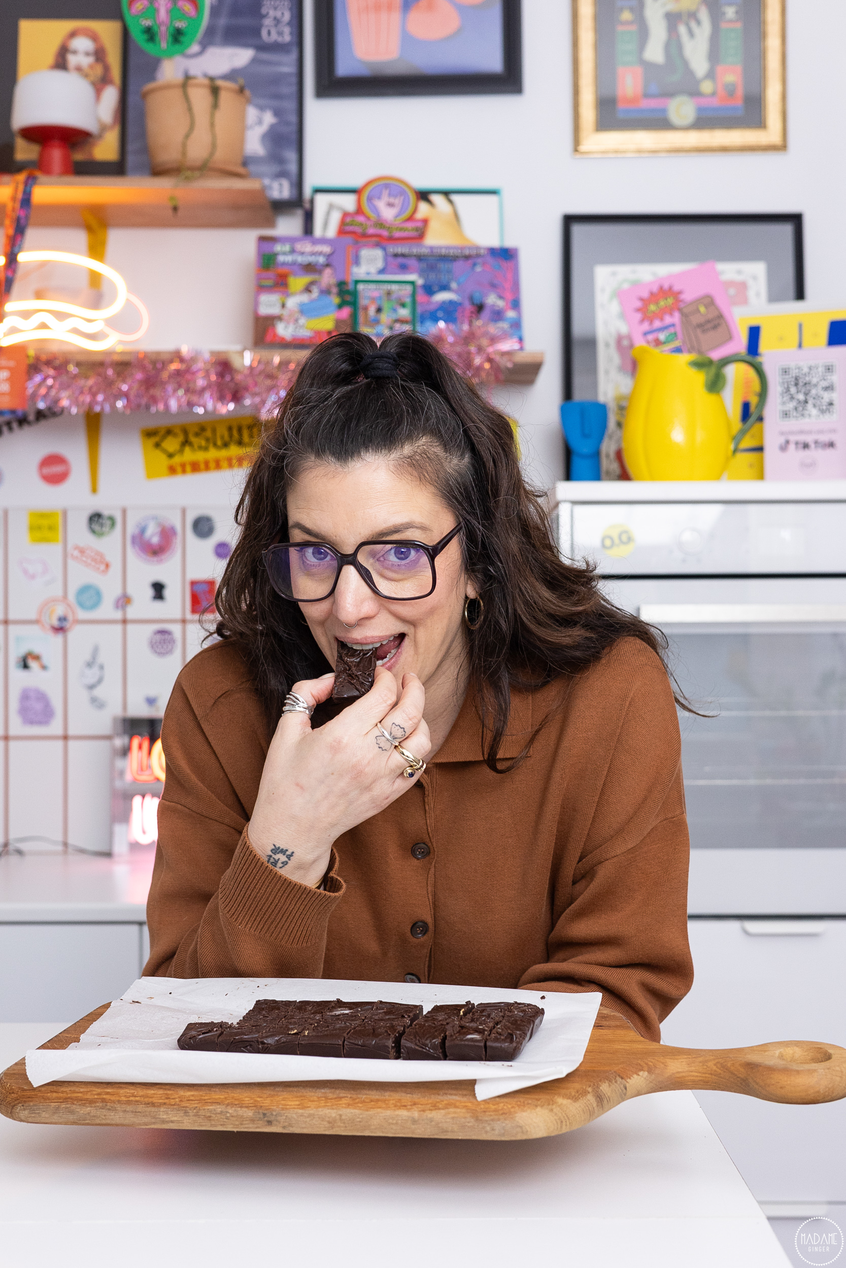 Σοκολατένιο fudge με λάδι καρύδας