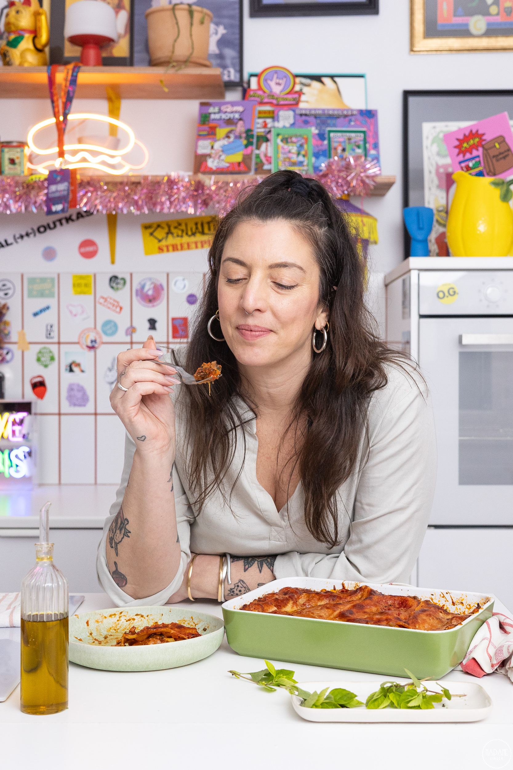 Λαζάνια με λαχανικά χωρίς μπεσαμέλ