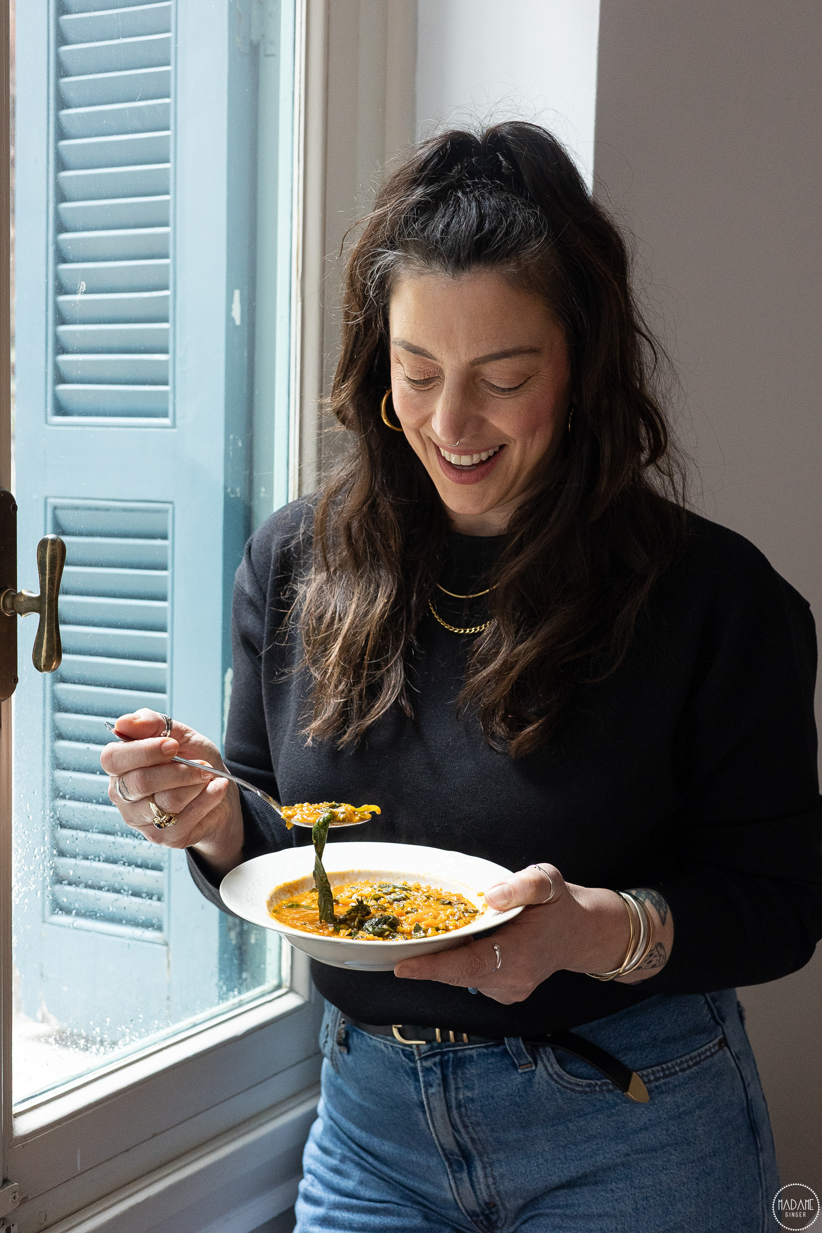 Κόκκινες φακές λαδερές με σπανάκι