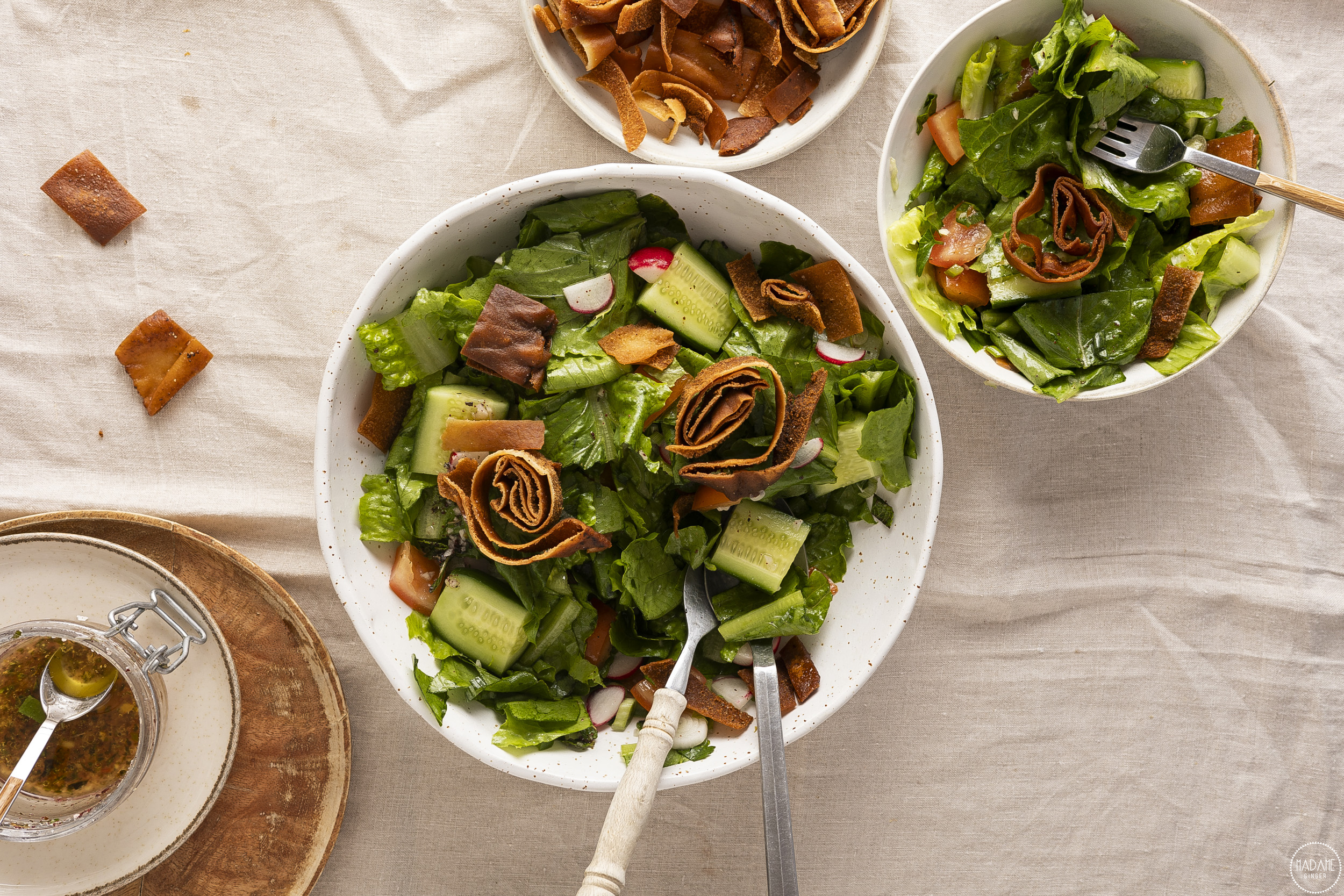 Δροσιστική, λιβανέζικη σαλάτα Fattoush