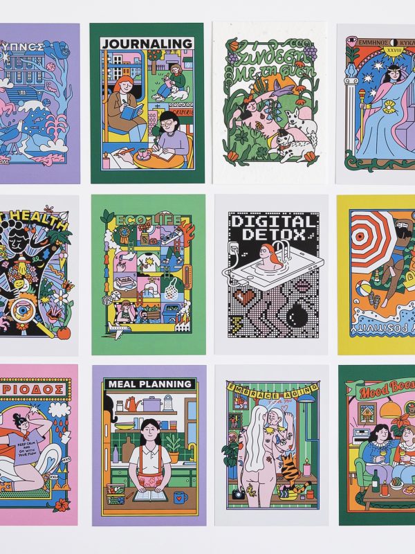 Σετ 12 Card Postal Madame Ginger