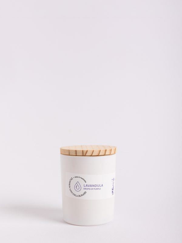 Κερί αρωματοθεραπείας με βιολογική λεβάντα
