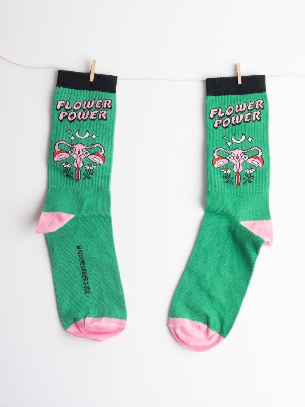 Madame Ginger x ODE Socks αθλητική κάλτσα - Flower Power