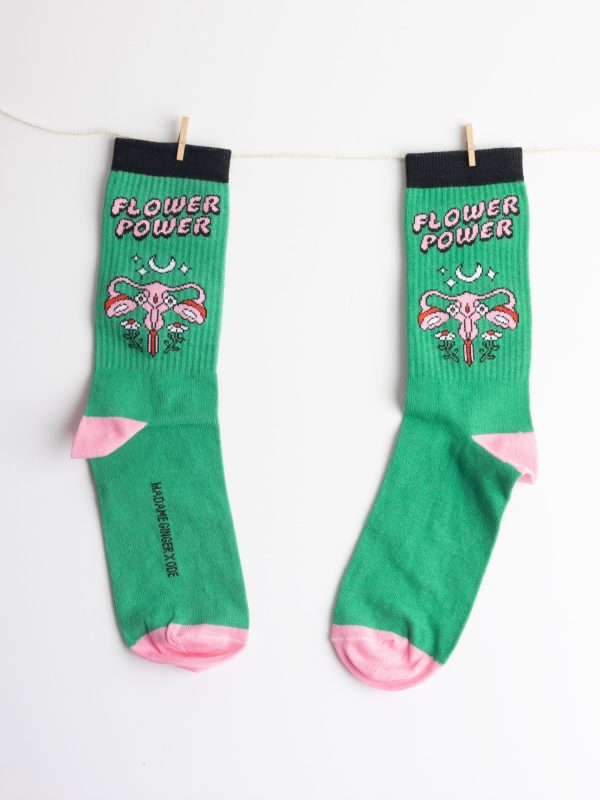 Madame Ginger x ODE Socks αθλητική κάλτσα - Flower Power