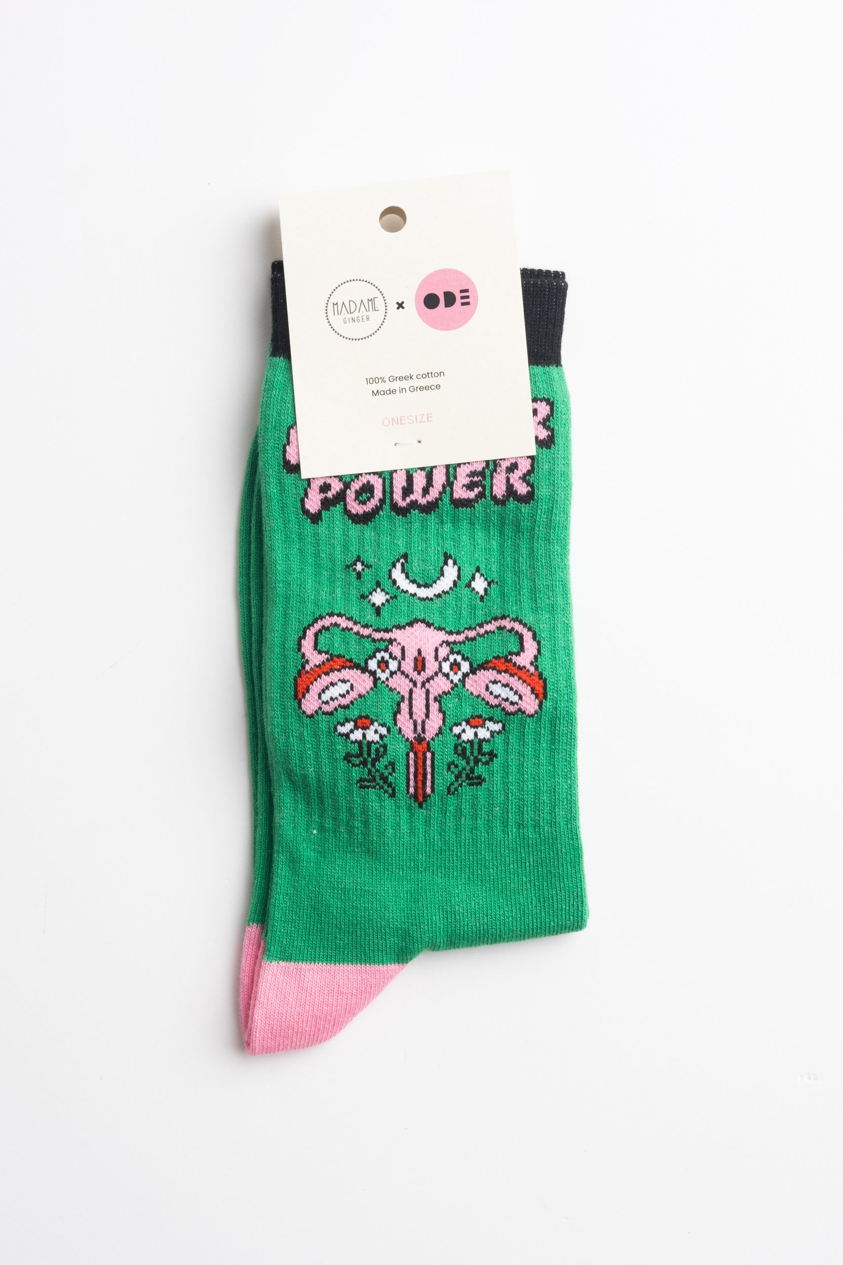 Madame Ginger x ODE Socks αθλητική κάλτσα - Flower Power - Image 2